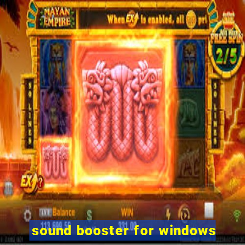 sound booster for windows